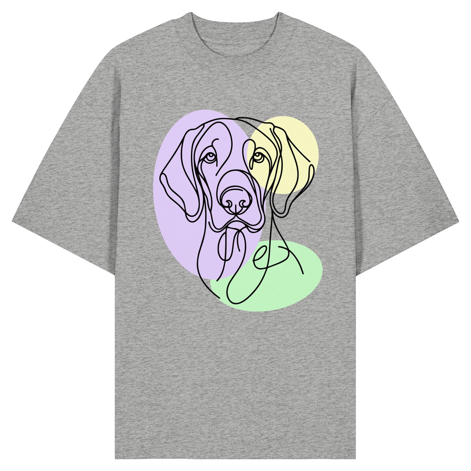Line Art - Süßer Vizsla - Organic Oversize Shirt