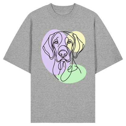 Line Art - Süßer Vizsla - Organic Oversize Shirt