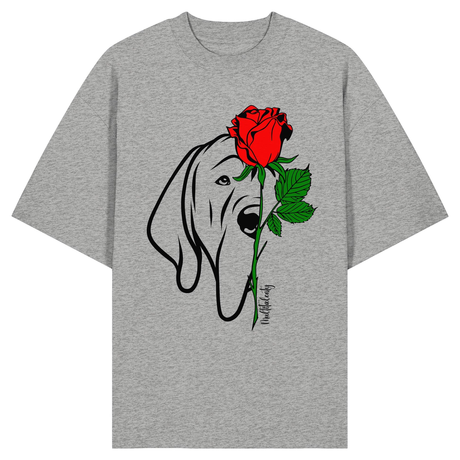 Tattoo Rose - Deutsche Dogge - Organic Oversize Shirt