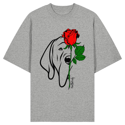 Tattoo Rose - Deutsche Dogge - Organic Oversize Shirt