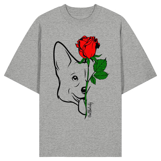 Tattoo Rose - Corgi - Organic Oversize Shirt