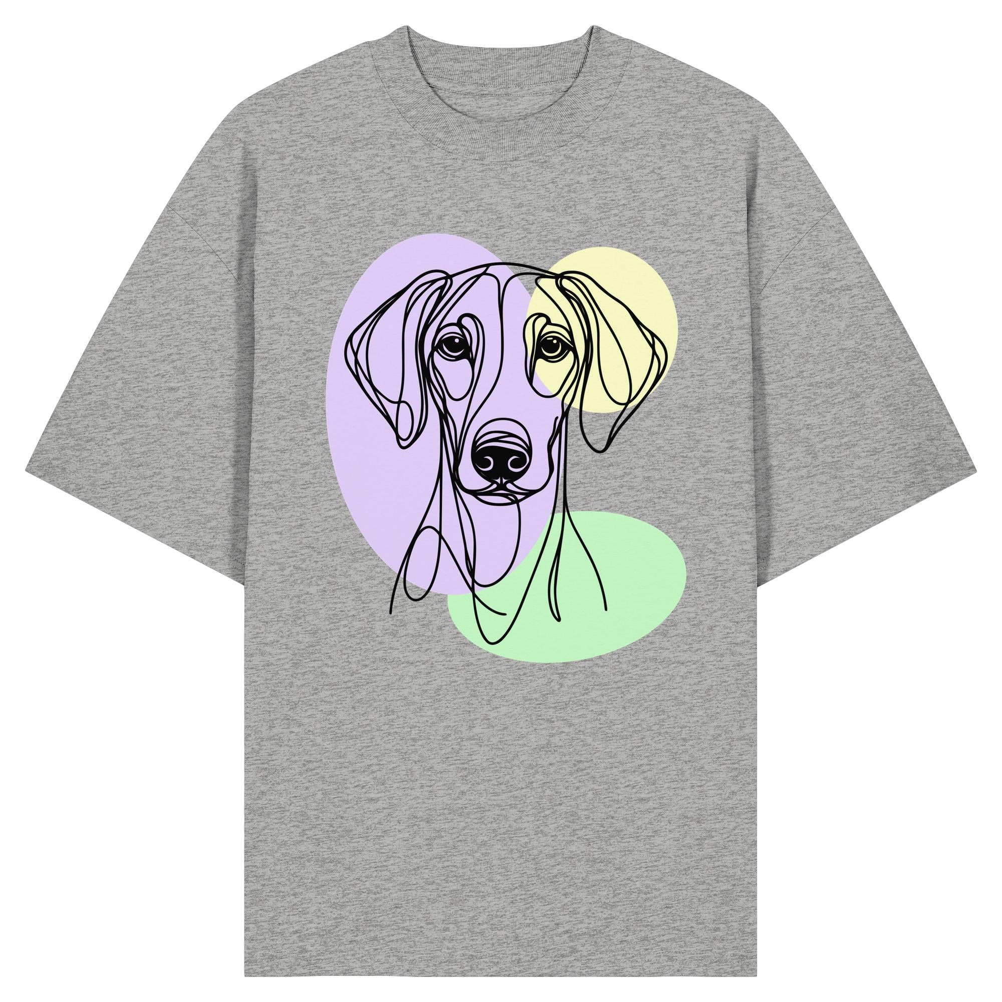 Line Art - Süßer Dobermann - Organic Oversize Shirt