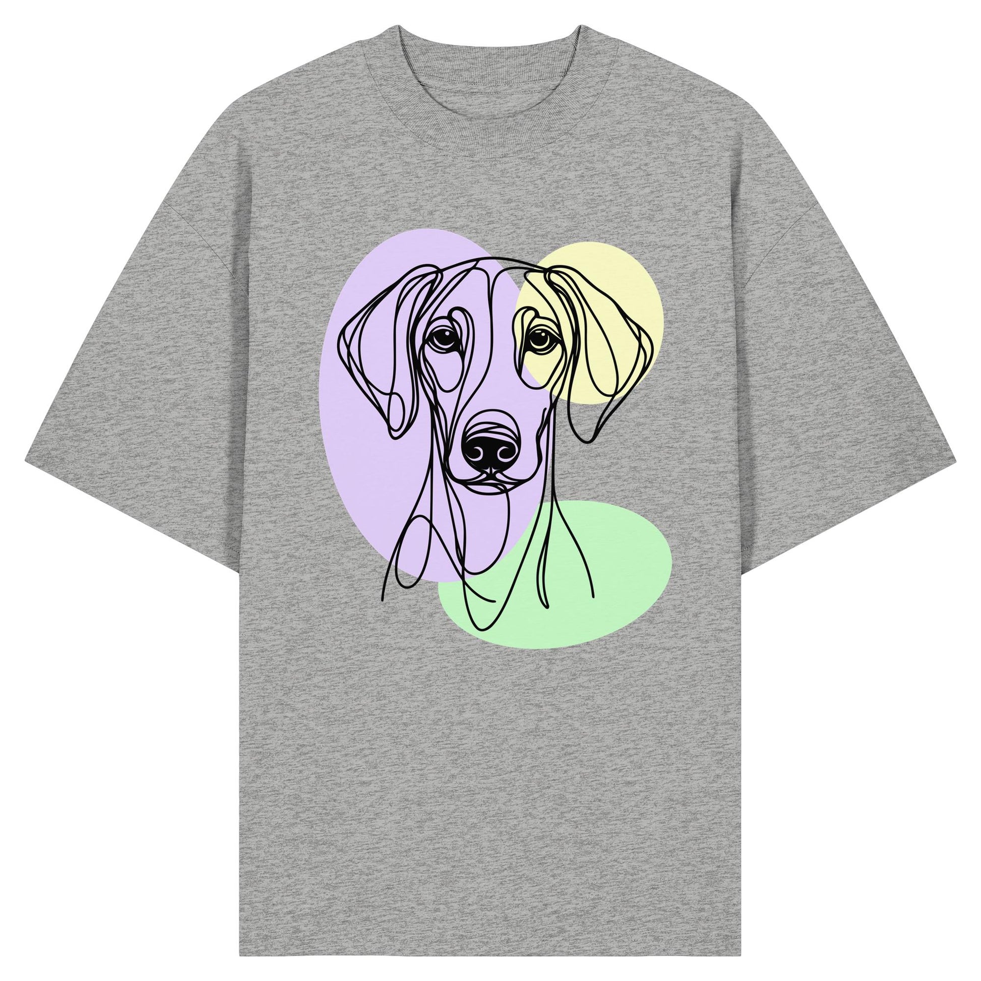 Line Art - Süßer Dobermann - Organic Oversize Shirt