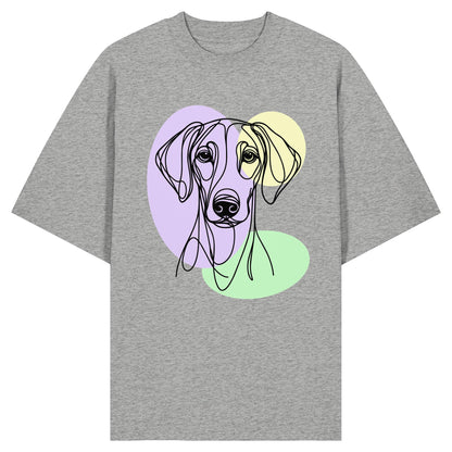 Line Art - Süßer Dobermann - Organic Oversize Shirt