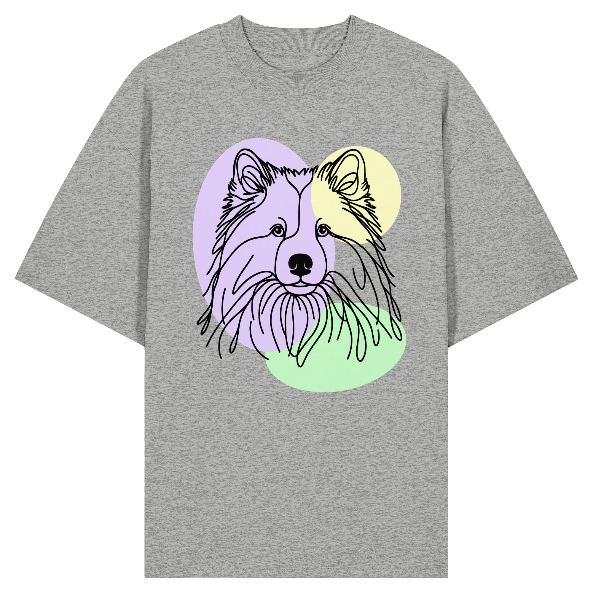 Line Art - Süßer Eurasier - Organic Oversize Shirt