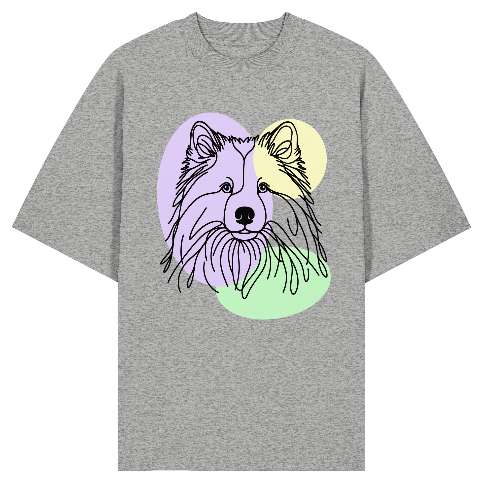 Line Art - Süßer Eurasier - Organic Oversize Shirt