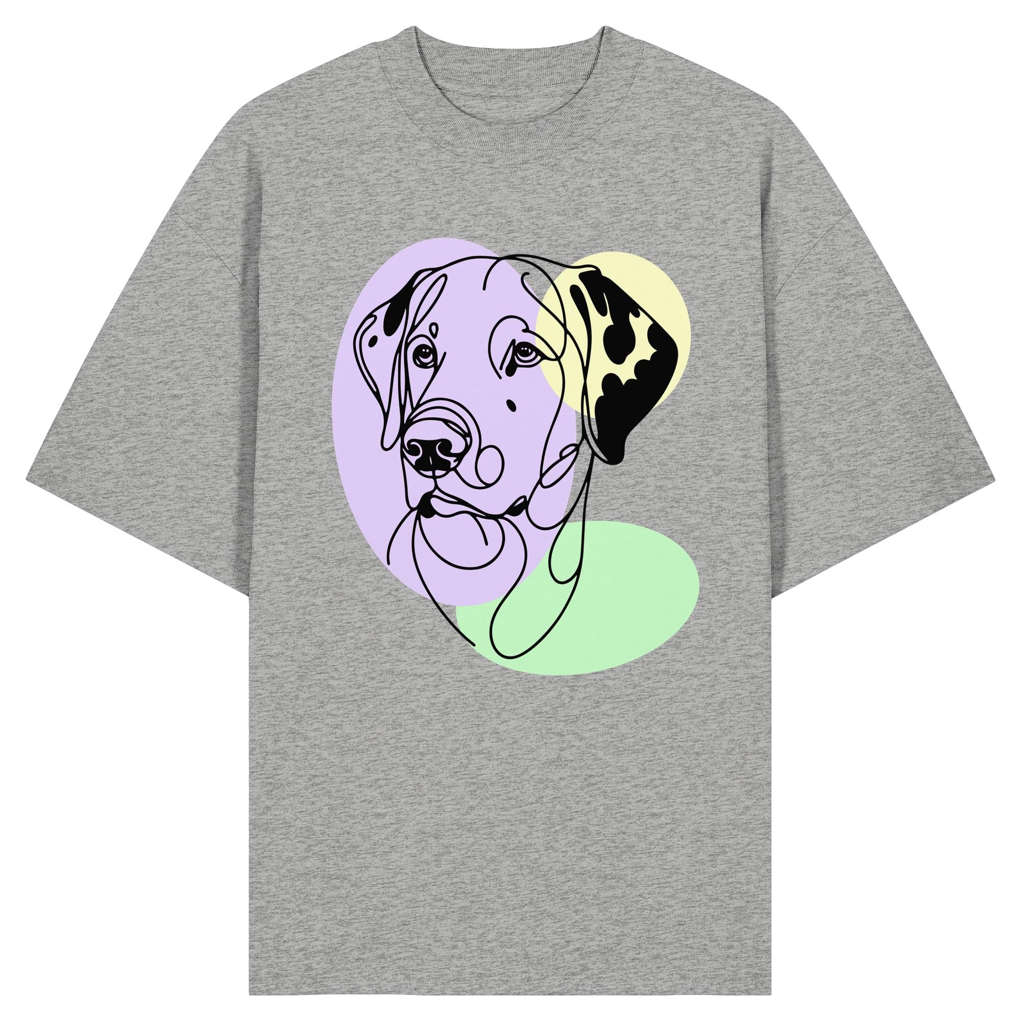 Line Art - Süßer Dalmatiner - Organic Oversize Shirt