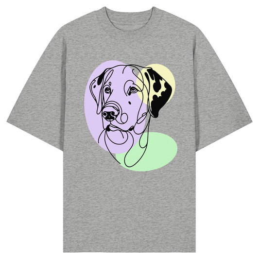 Line Art - Süßer Dalmatiner - Organic Oversize Shirt