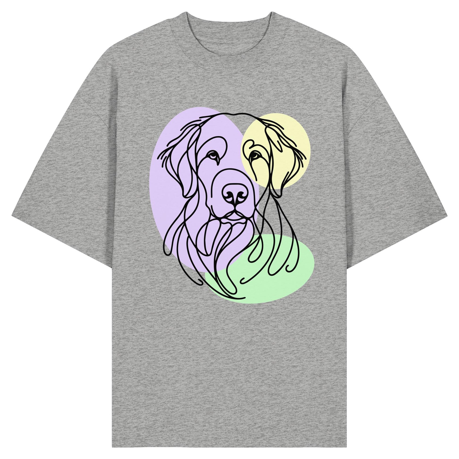 Line Art - Süßer Kuvasz - Organic Oversize Shirt