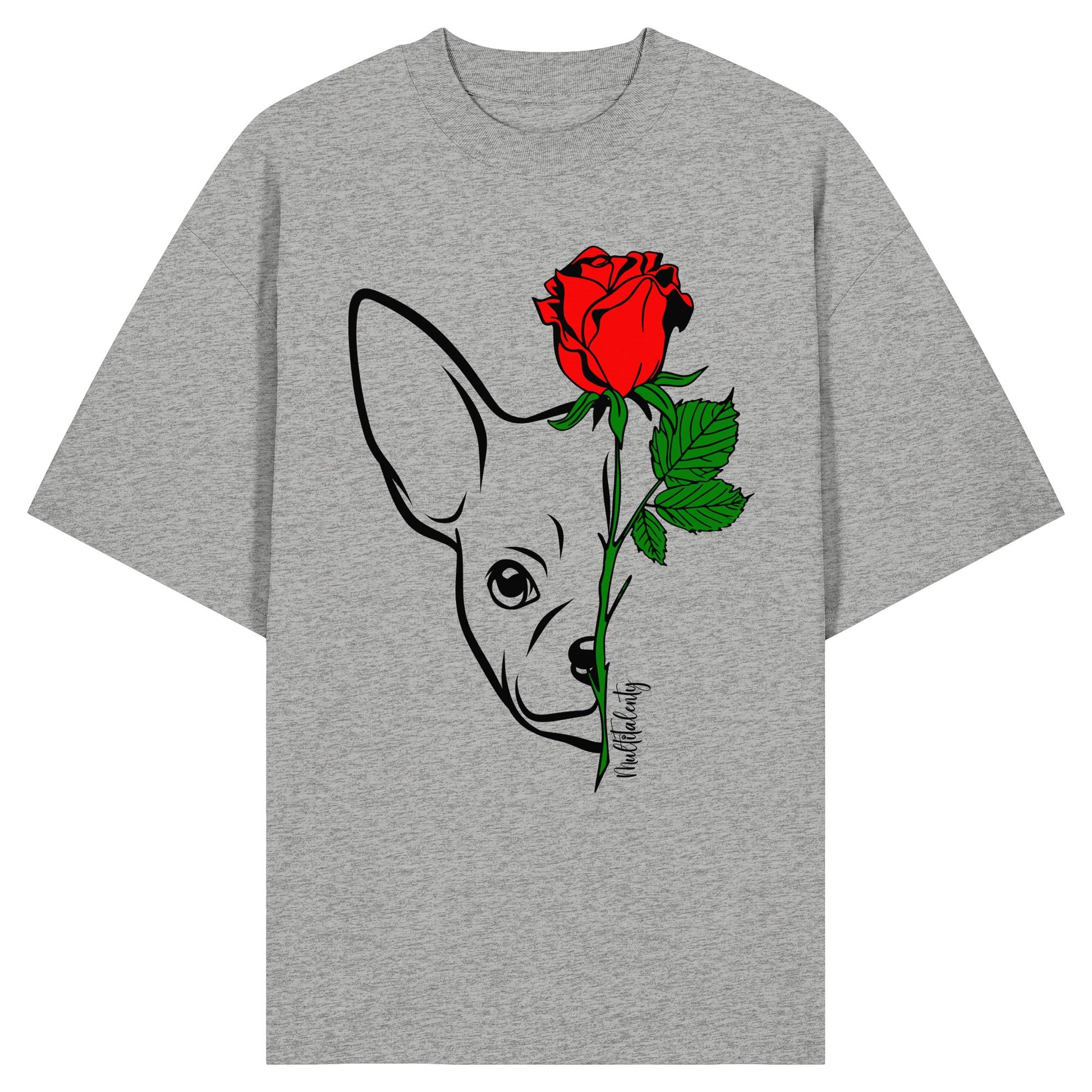 Tattoo Rose - Chihuahua - Organic Oversize Shirt