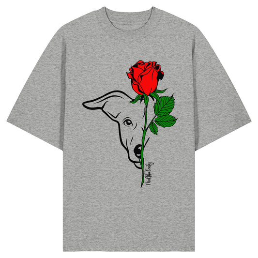 Tattoo Rose - Windhund - Organic Oversize Shirt