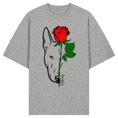 Tattoo Rose - Bullterrier - Organic Oversize Shirt