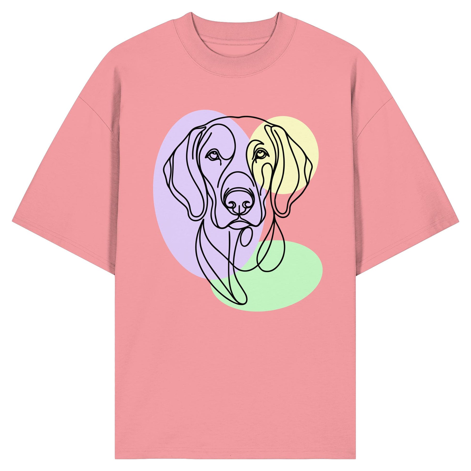 Line Art - Süßer Weimaraner - Organic Oversize Shirt
