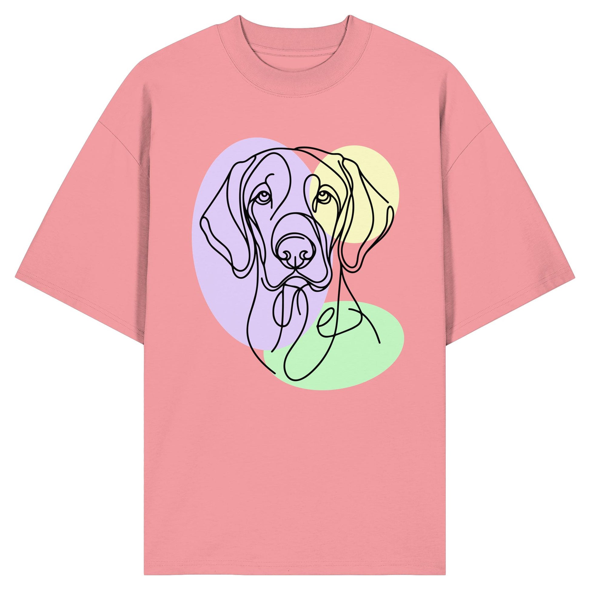 Line Art - Süßer Vizsla - Organic Oversize Shirt