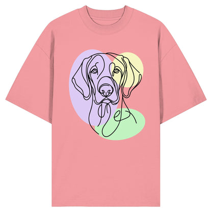Line Art - Süßer Vizsla - Organic Oversize Shirt