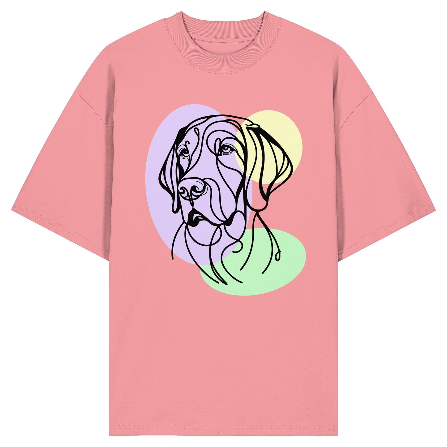 Line Art - Süßer Deutsch Kurzhaar - Organic Oversize Shirt