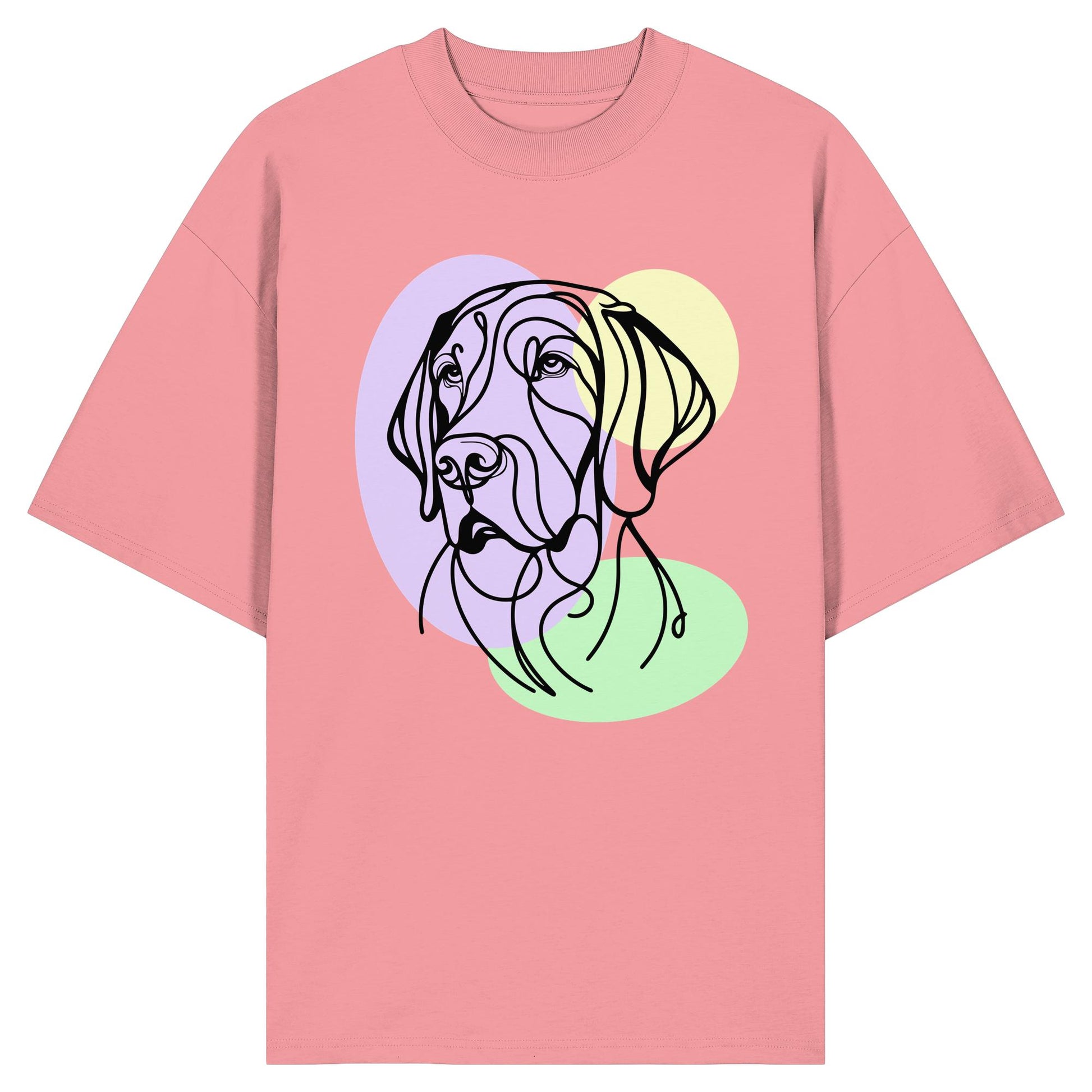 Line Art - Süßer Deutsch Kurzhaar - Organic Oversize Shirt