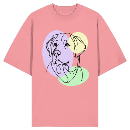 Line Art - Süßer Labrador - Organic Oversize Shirt