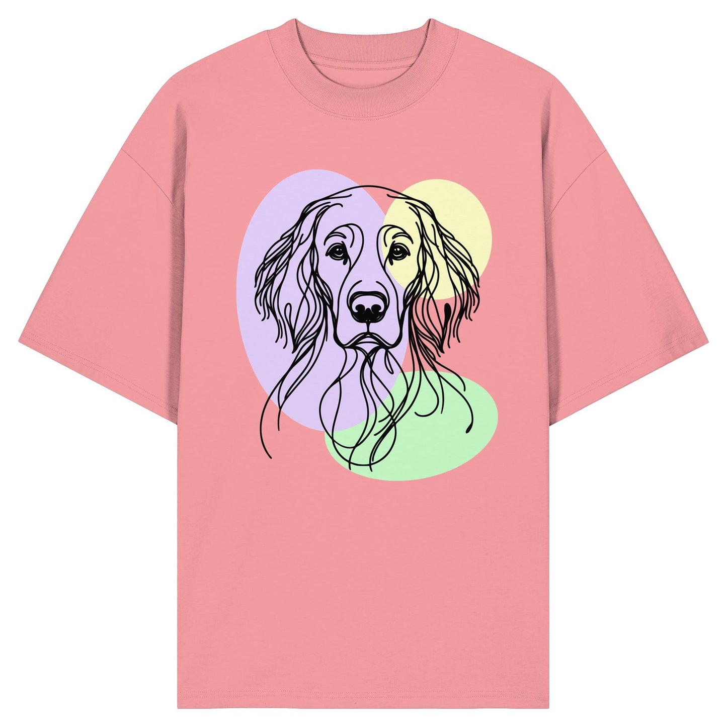 Line Art - Süßer English Setter - Organic Oversize Shirt
