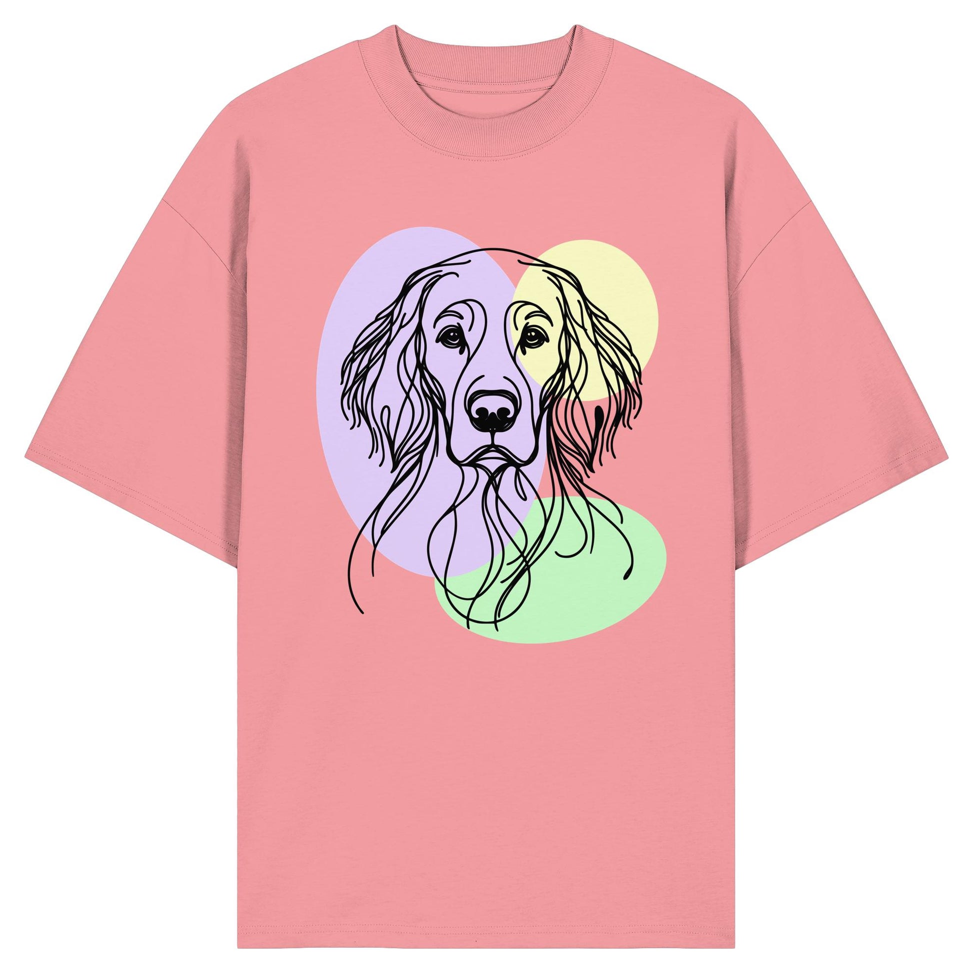 Line Art - Süßer English Setter - Organic Oversize Shirt
