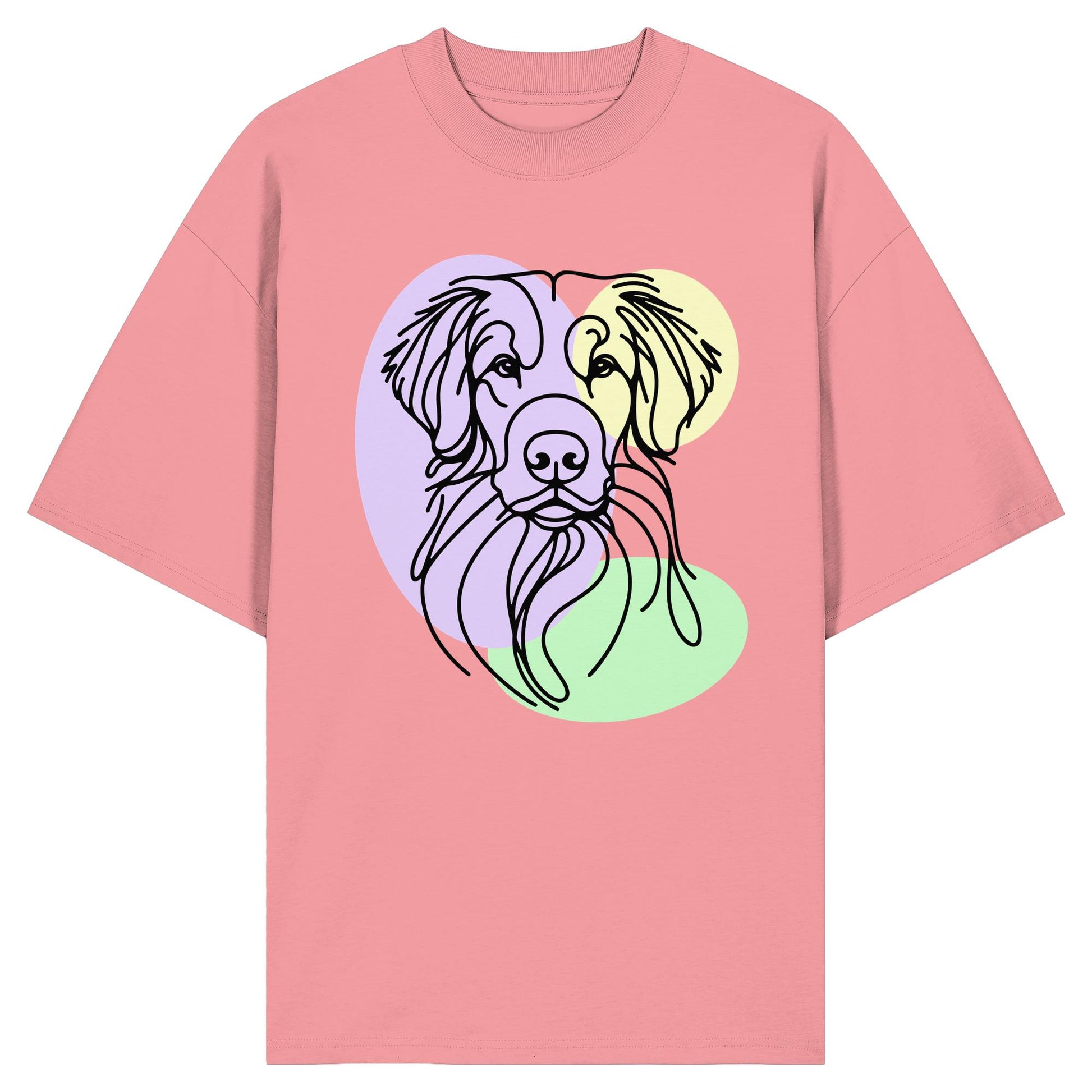 Line Art - Süßer Nova Scotia Duck Tolling Retriever - Organic Oversize Shirt