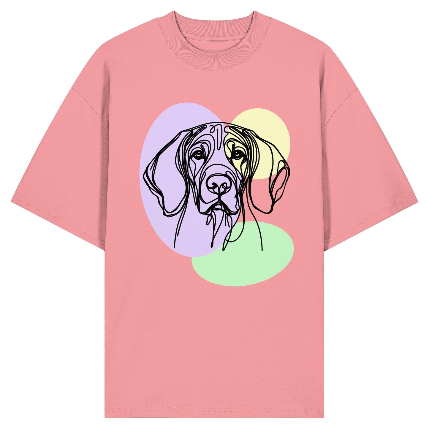 Line Art - Süßer Bayerischer Gebirgsschweißhund - Organic Oversize Shirt