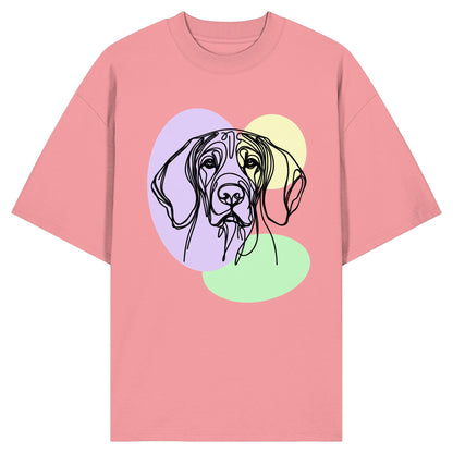 Line Art - Süßer Bayerischer Gebirgsschweißhund - Organic Oversize Shirt