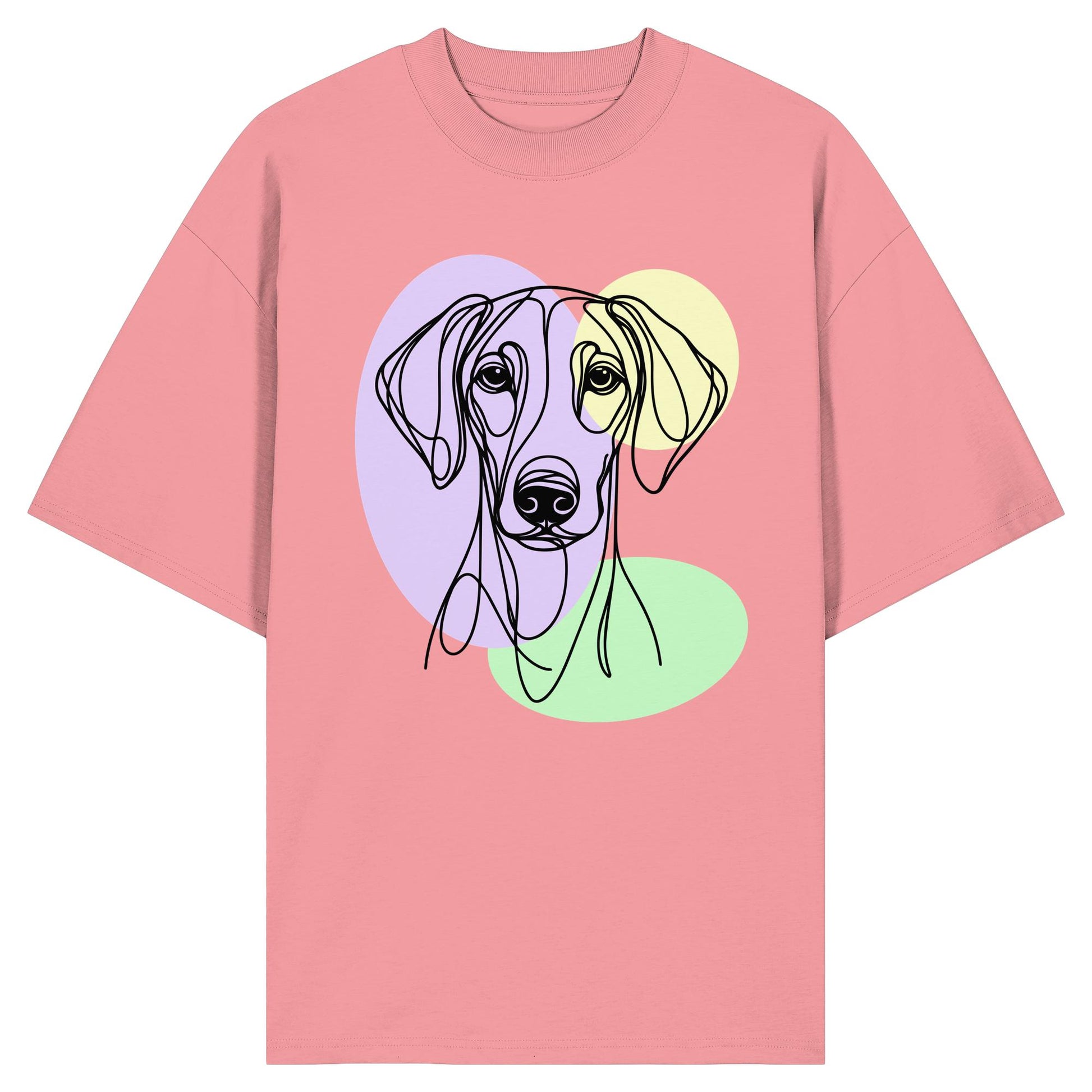 Line Art - Süßer Dobermann - Organic Oversize Shirt