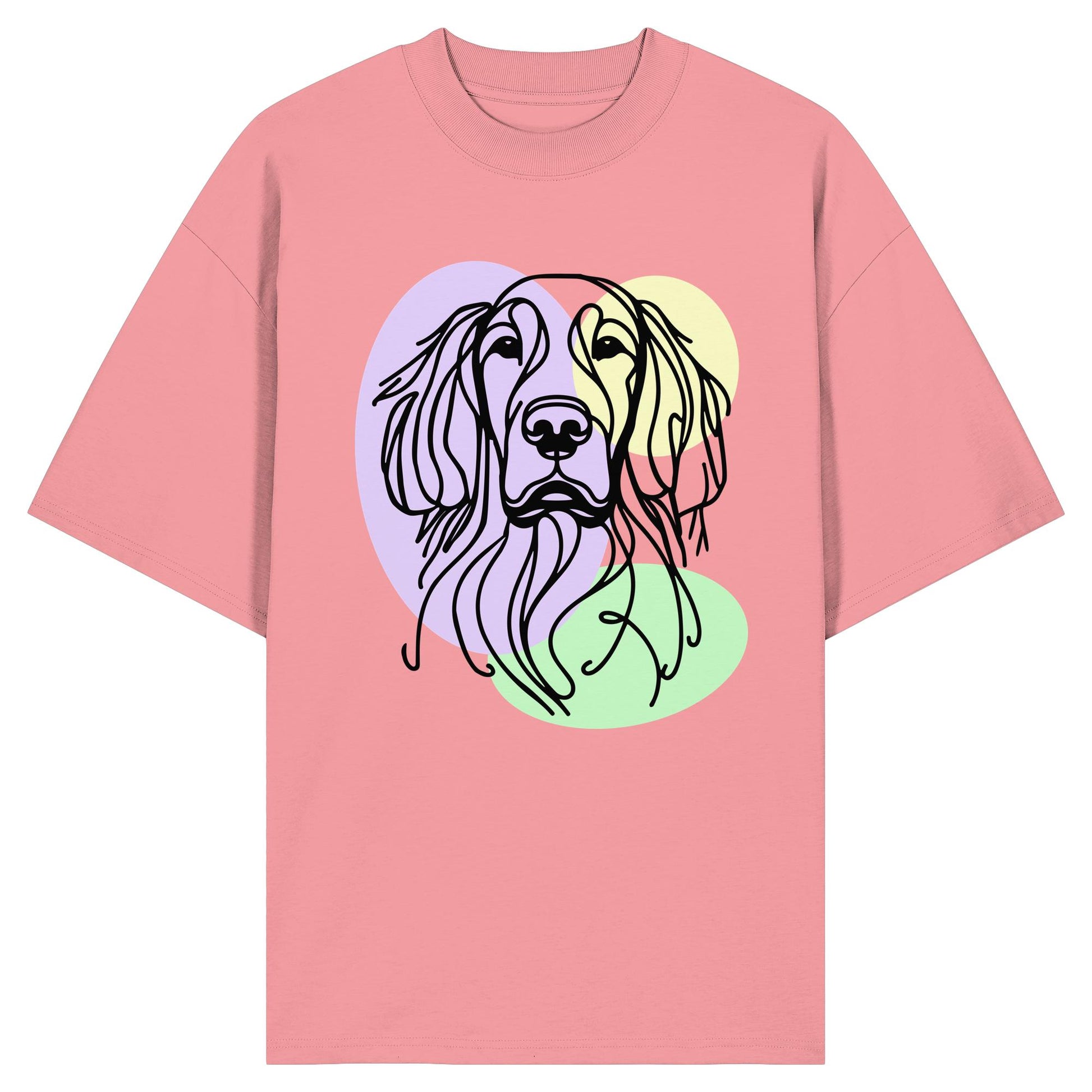 Line Art - Süßer Gordon Setter - Organic Oversize Shirt