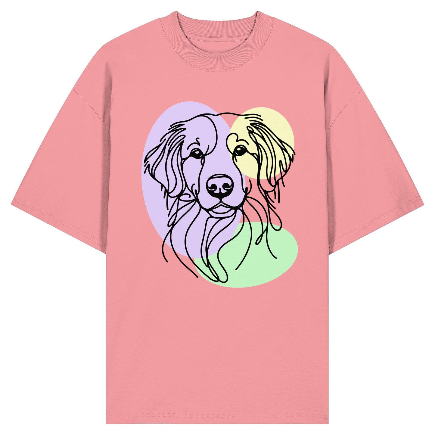 Line Art - Süßer Kooikerhondje - Organic Oversize Shirt