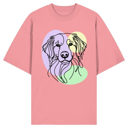 Line Art - Süßer Kooikerhondje - Organic Oversize Shirt