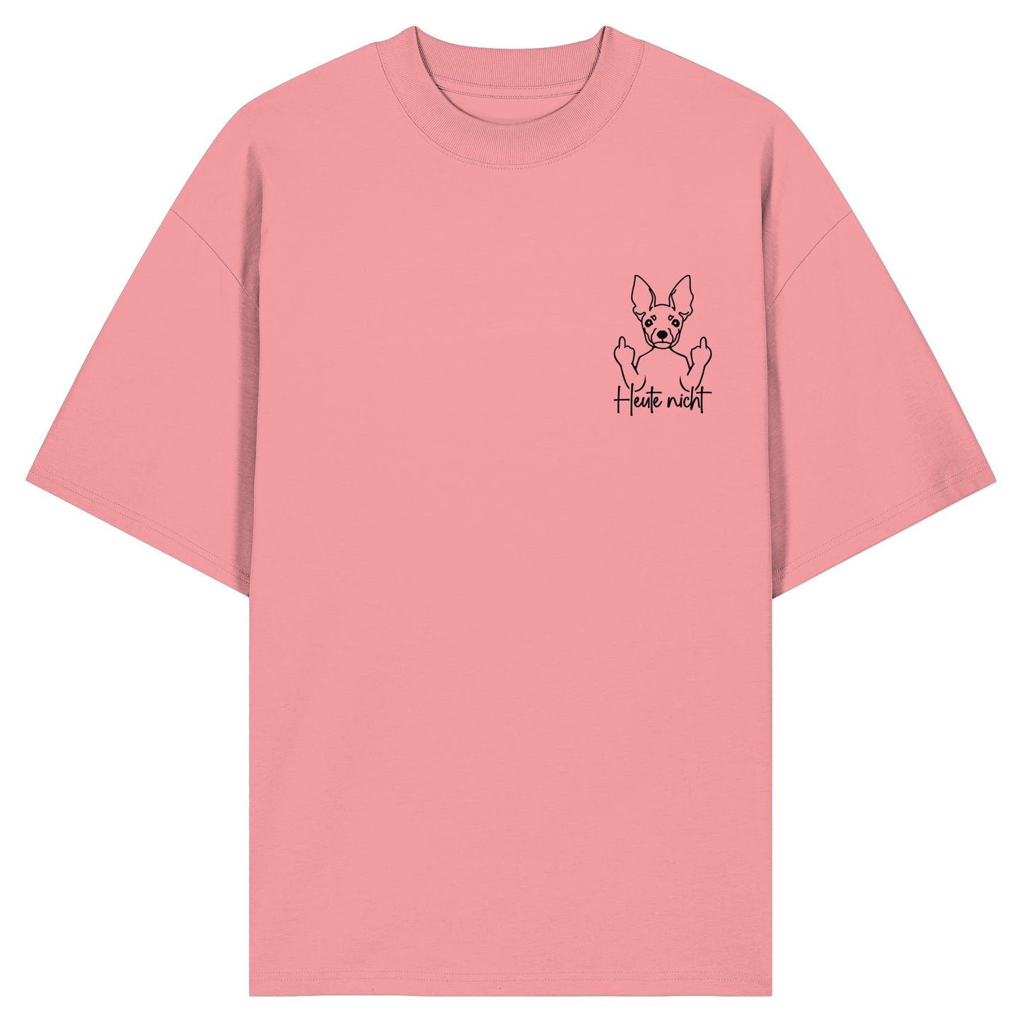 Heute nicht - Zwergpinscher - Organic Oversize Shirt