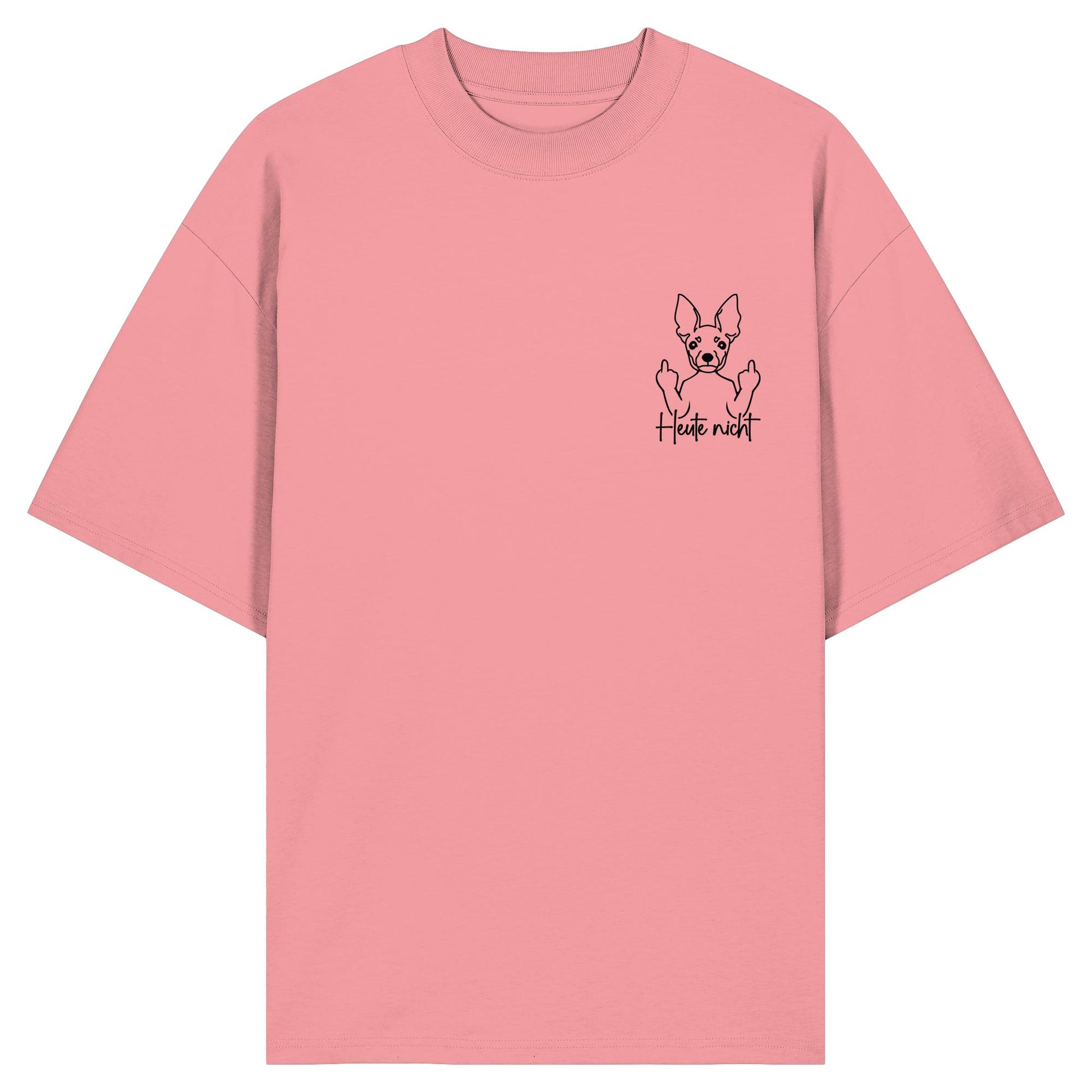 Heute nicht - Zwergpinscher - Organic Oversize Shirt