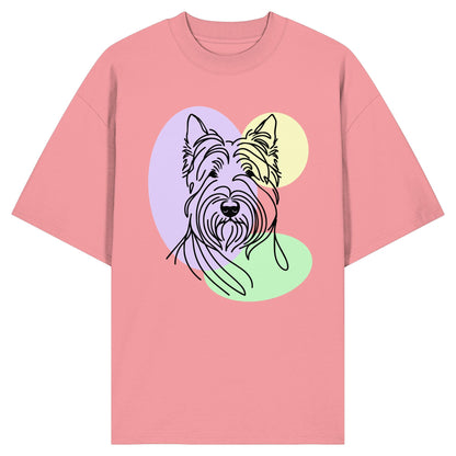 Line Art - Süßer Scottish Terrier - Organic Oversize Shirt