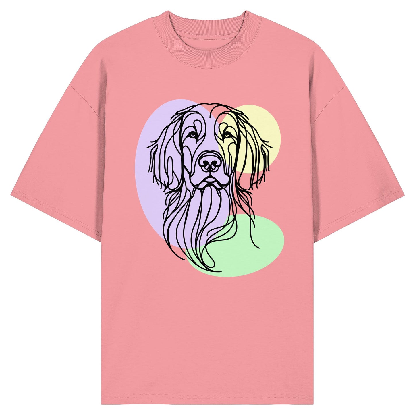 Line Art - Süßer Irish Setter - Organic Oversize Shirt