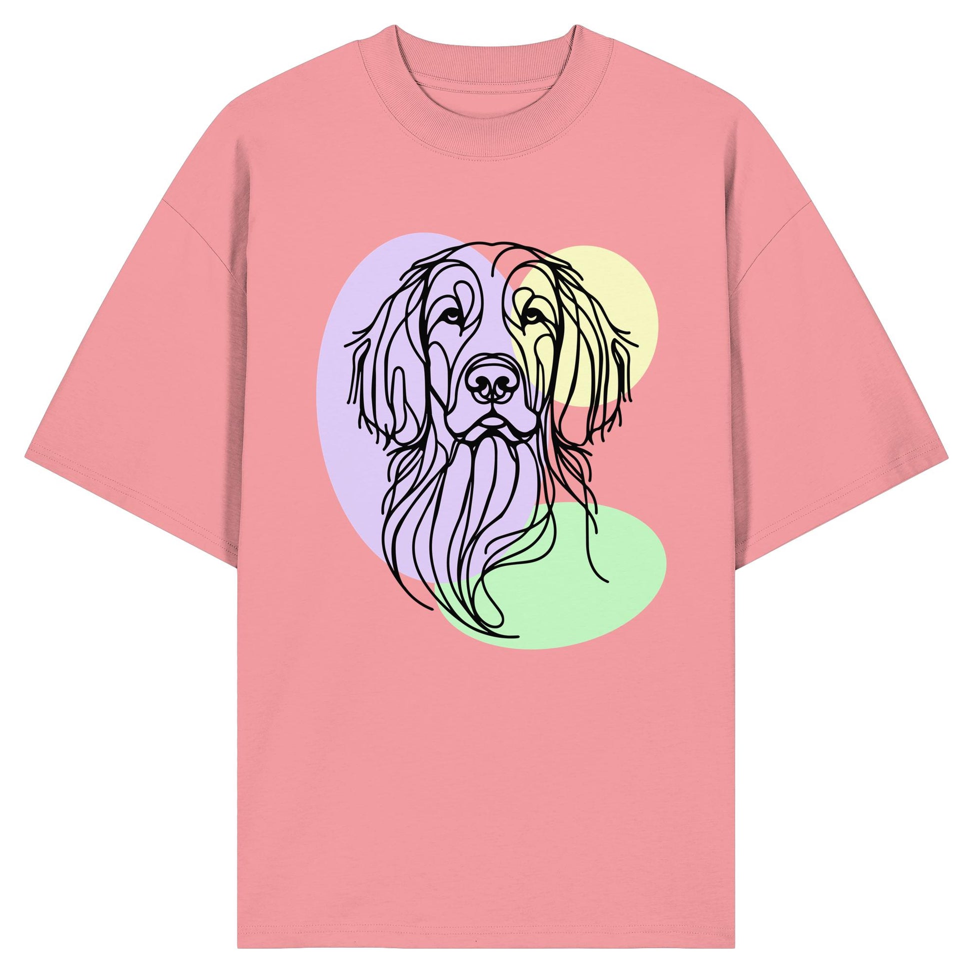 Line Art - Süßer Irish Setter - Organic Oversize Shirt
