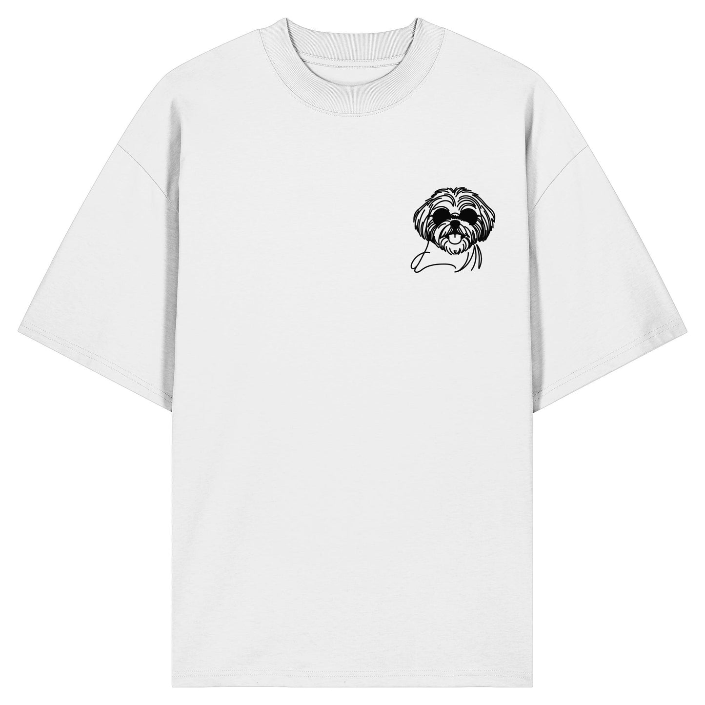 Line Art - Cooler Shih Tzu - Organic Oversize Shirt