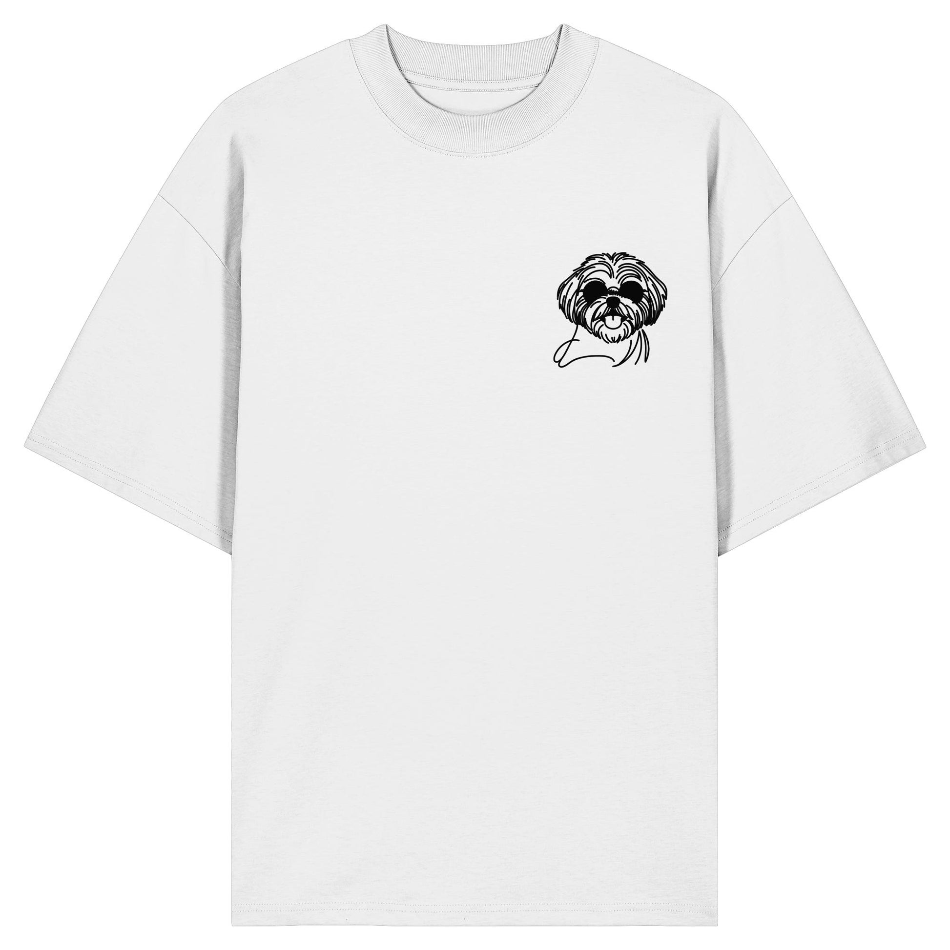 Line Art - Cooler Shih Tzu - Organic Oversize Shirt