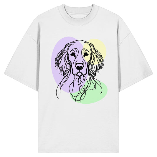 Line Art - Süßer English Setter - Organic Oversize Shirt