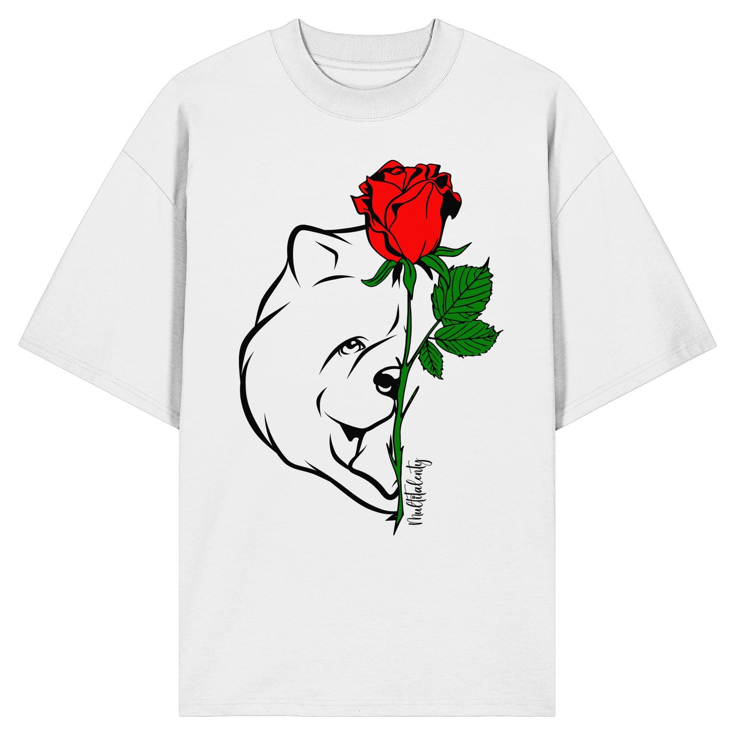 Tattoo Rose - Chow-Chow - Organic Oversize Shirt