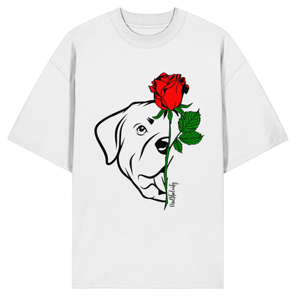 Tattoo Rose - Rottweiler - Organic Oversize Shirt