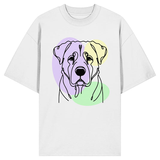 Line Art - Süßer Kangal - Organic Oversize Shirt
