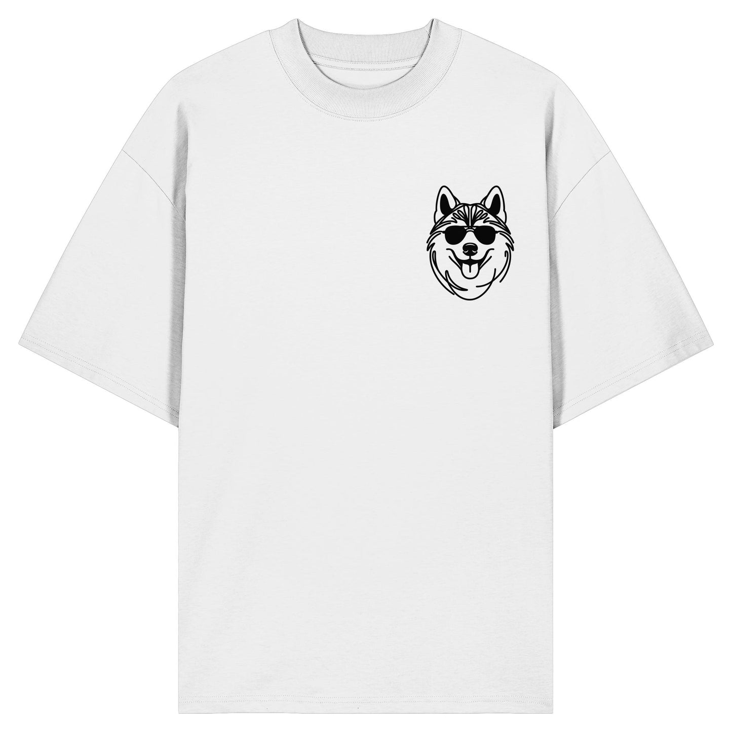 Line Art - Cooler Husky - Organic Oversize Shirt