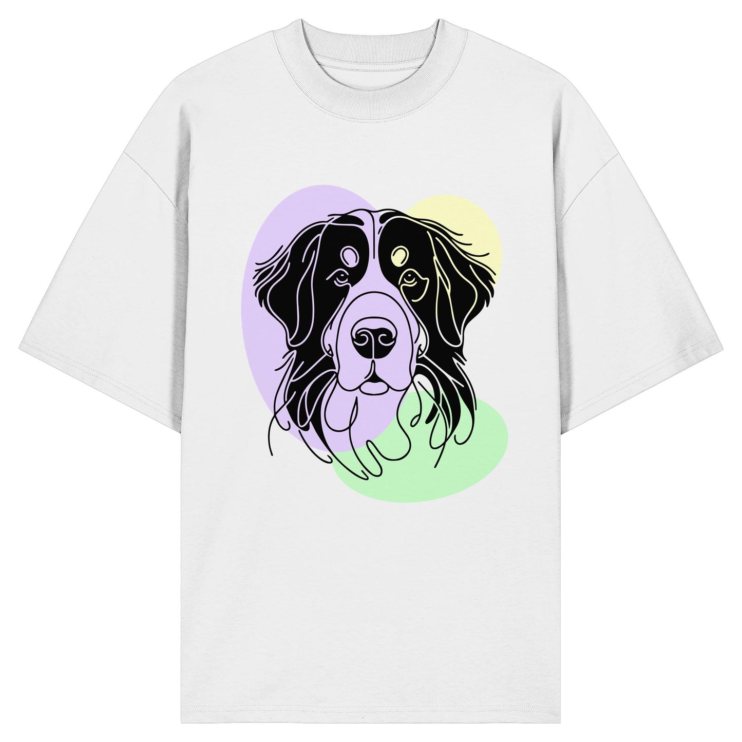 Line Art - Süßer Berner Sennenhund - Organic Oversize Shirt