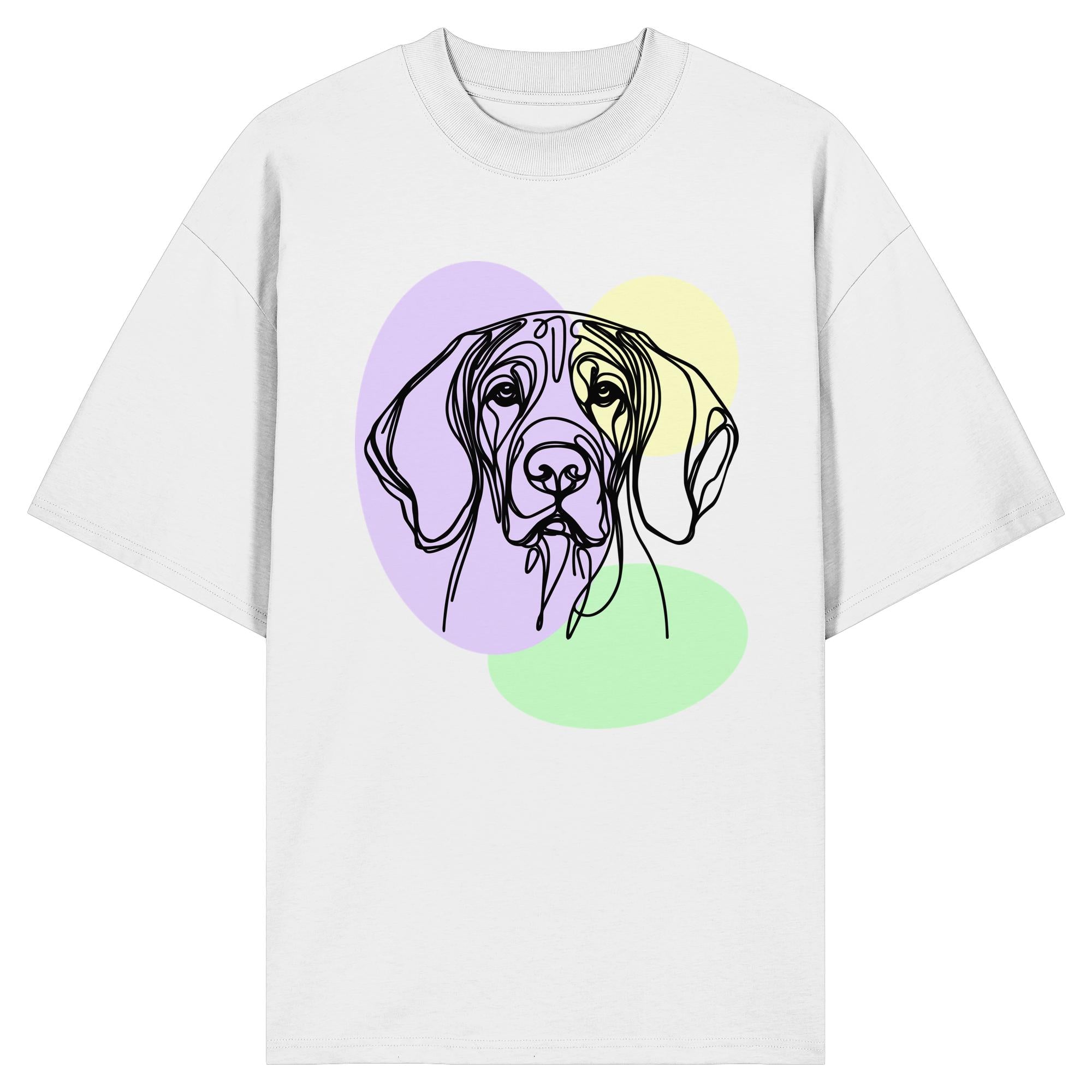 Line Art - Süßer Bayerischer Gebirgsschweißhund - Organic Oversize Shirt
