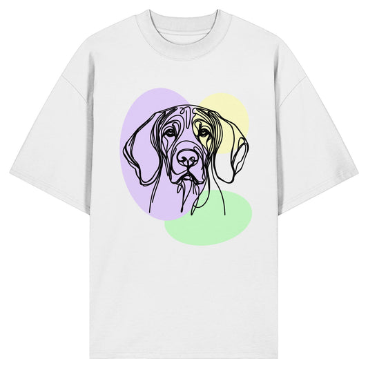 Line Art - Süßer Bayerischer Gebirgsschweißhund - Organic Oversize Shirt