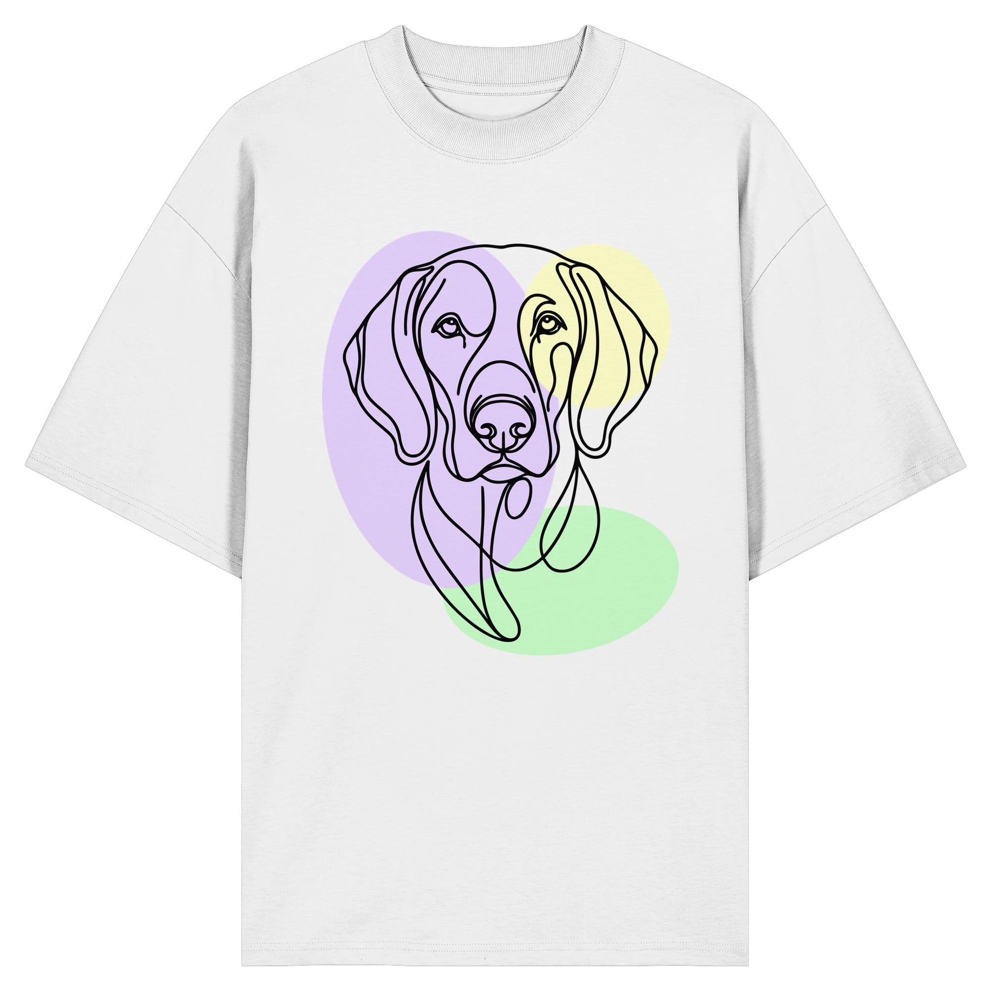 Line Art - Süßer Weimaraner - Organic Oversize Shirt