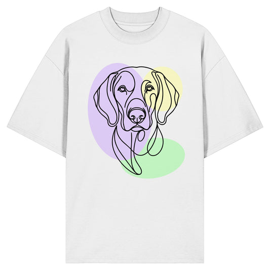 Line Art - Süßer Weimaraner - Organic Oversize Shirt