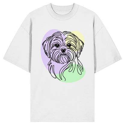 Line Art - Süßer Shih Tzu - Organic Oversize Shirt
