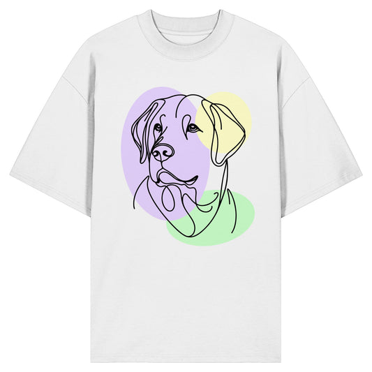 Line Art - Süßer Labrador - Organic Oversize Shirt